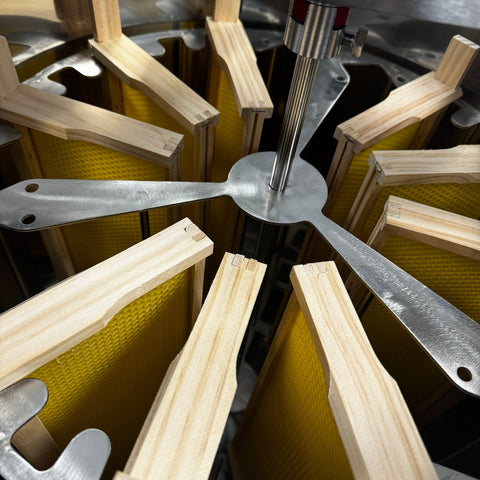 Stainless Steel 9 Frame Radial Manual Honey Extractor
