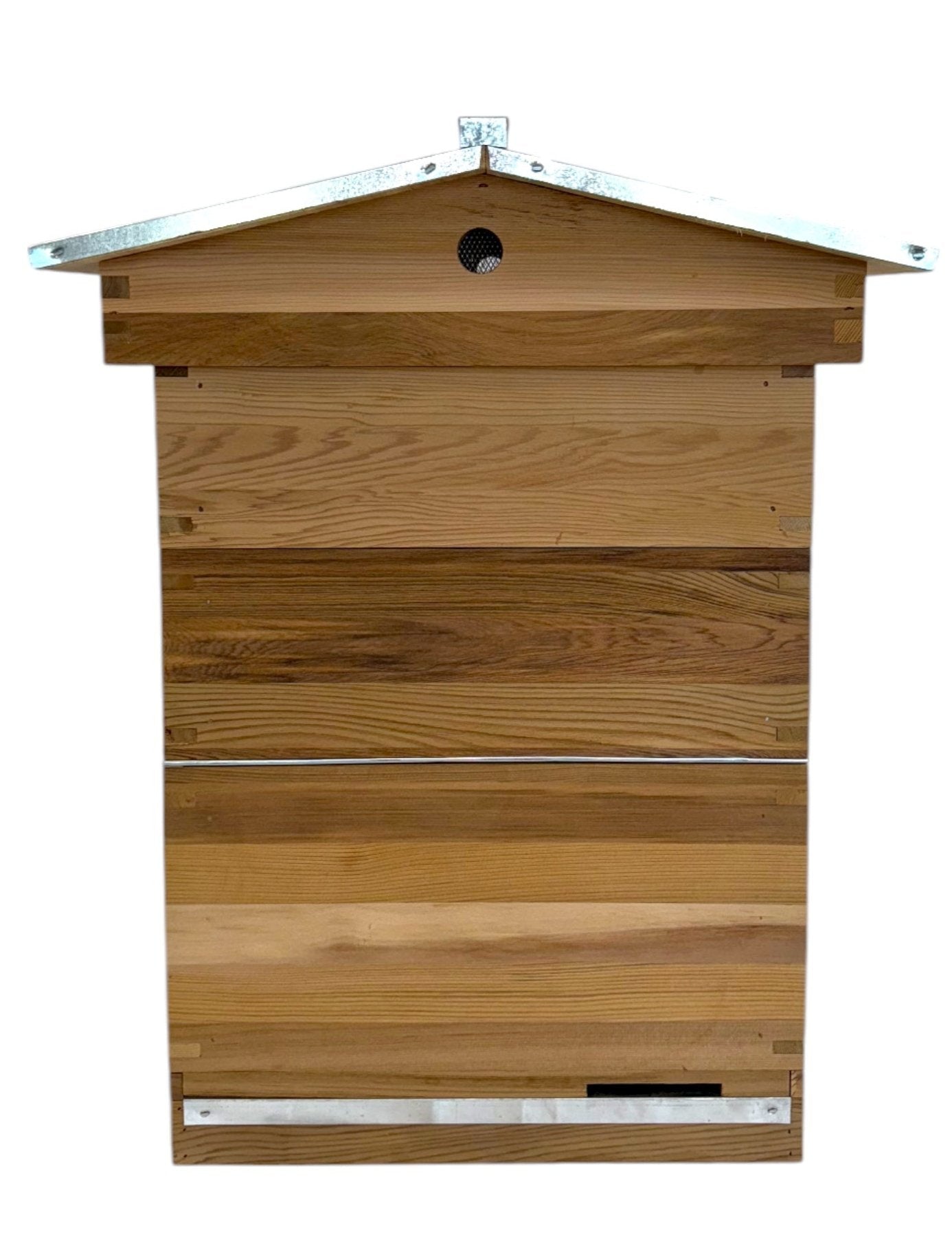 B.S National Western Cedar Gable Roof Hive with 2 Supers, Frames