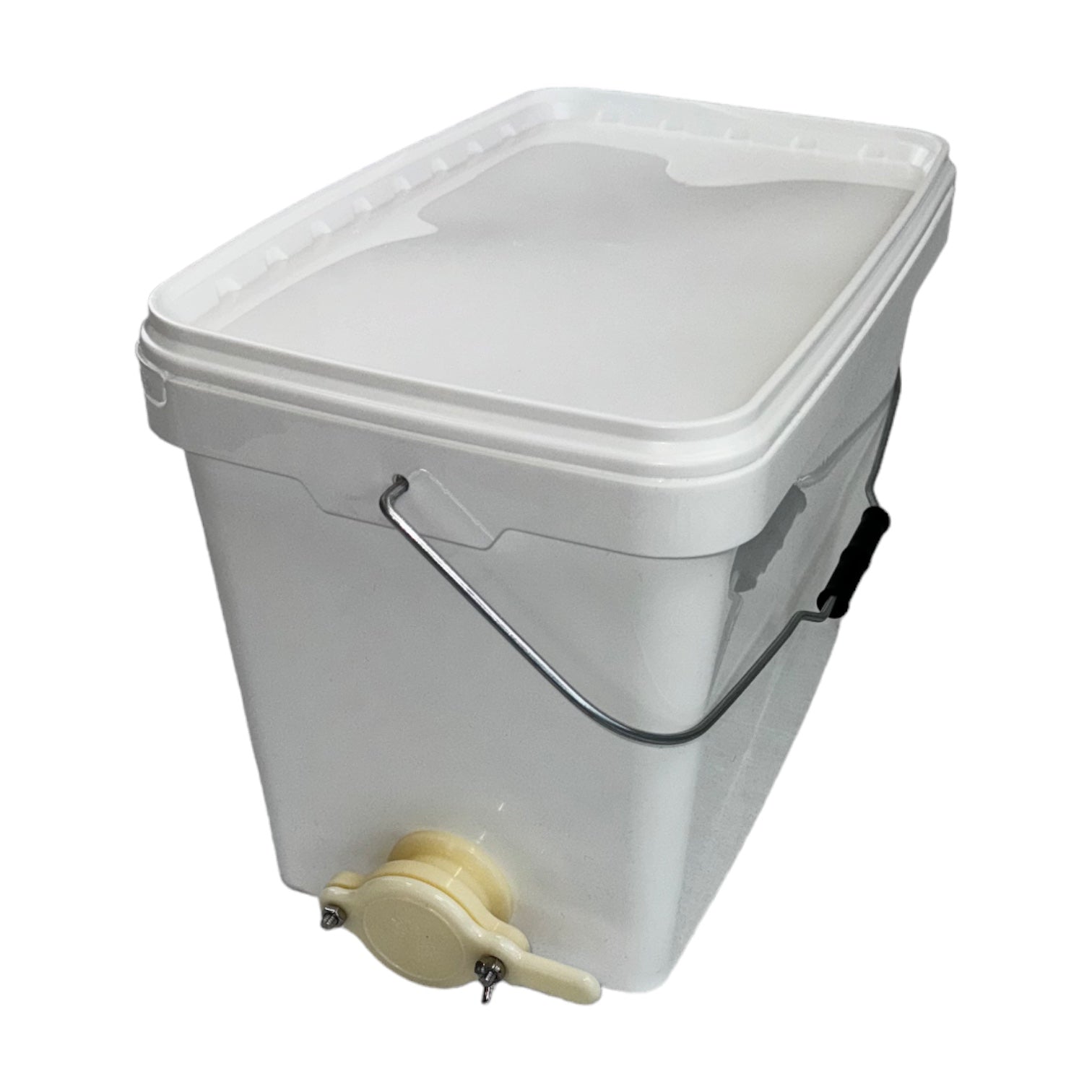 16L Rectangular Honey Settling Tank with Metal Handle and Honey