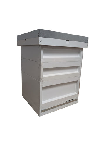 White Painted Value Hive with Frames and Foundation