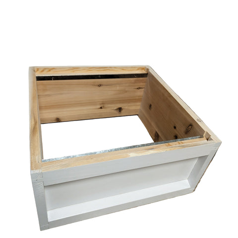 Bundle 6 - White Painted Value Hive Flat Packed with Frames and Foundation