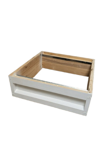 Bundle 6 - White Painted Value Hive Flat Packed with Frames and Foundation