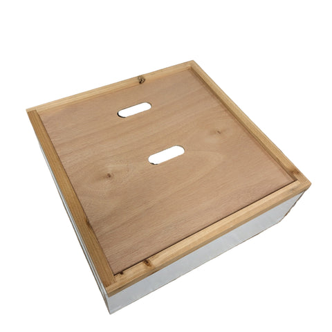 Bundle 6 - White Painted Value Hive Flat Packed with Frames and Foundation