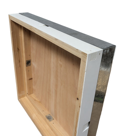 Bundle 6 - White Painted Value Hive Flat Packed with Frames and Foundation