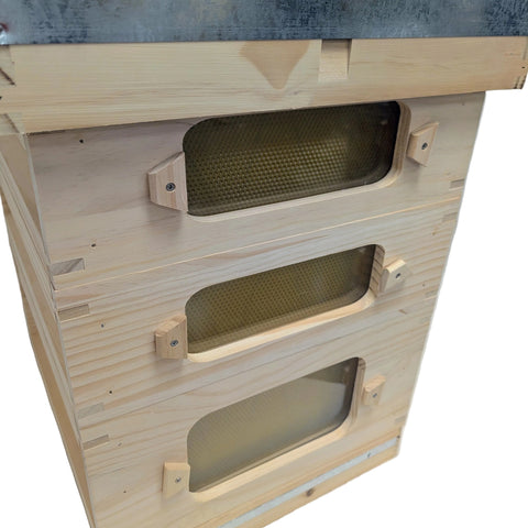National Premium Observation Hive with 2 Supers and Frames and Foundation