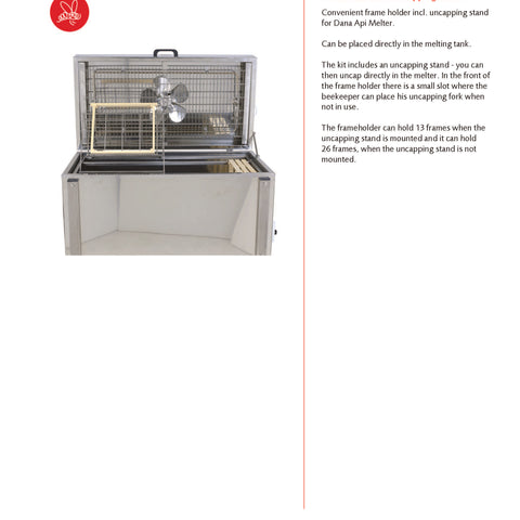 Swienty Frameholder for DANA api MELTER + Uncapping Stand