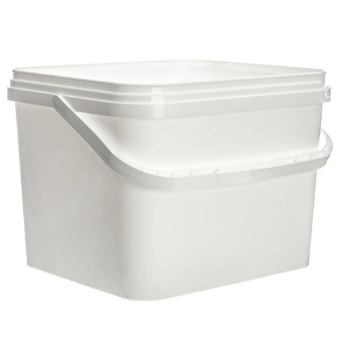 10L Rectangular Honey Storage Bucket with Plastic Handle and Lid