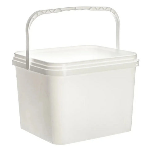 10L Rectangular Honey Storage Bucket with Plastic Handle and Lid