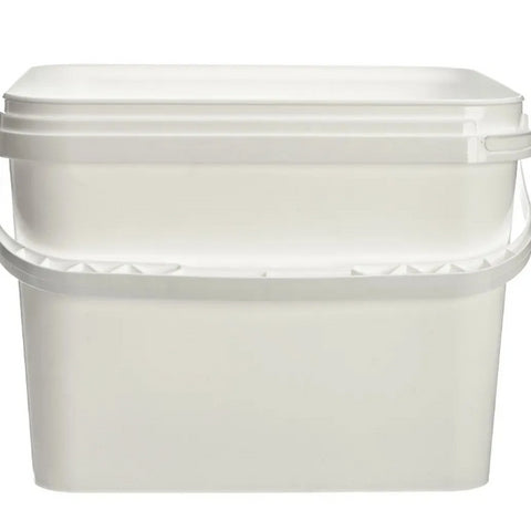 10L Rectangular Honey Storage Bucket with Plastic Handle and Lid