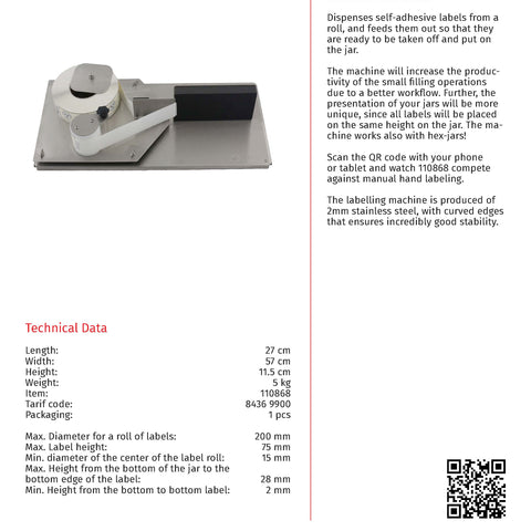 Swienty Manual Labelling Dispenser