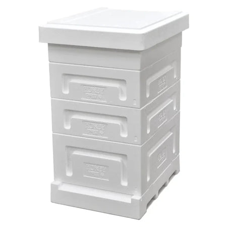 Honey Paw Langstroth Hive with One Deep (240mm) & Two Medium (168mm) & 15L Top Feeder