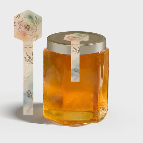 Tamper Evident Honey Label Design 21