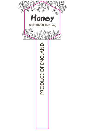 Tamper Evident Honey Label Design 44
