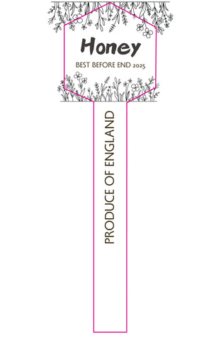 Tamper Evident Honey Label Design 44
