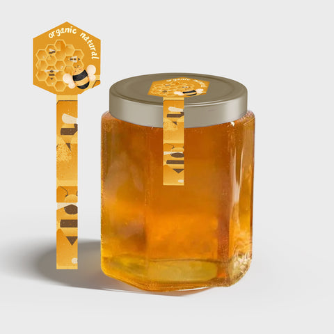 Tamper Evident Honey Label Design 30