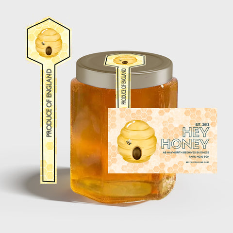 Tamper Evident Honey Label Design 37
