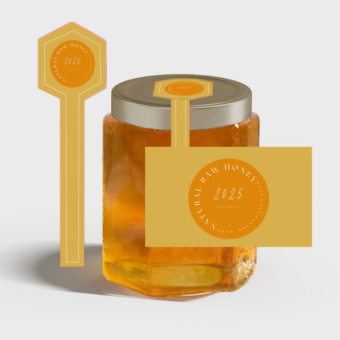 Tamper Evident Honey Label Design 39