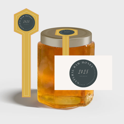 Tamper Evident Honey Label Design 40
