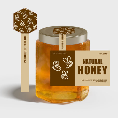 Tamper Evident Honey Label Design 41