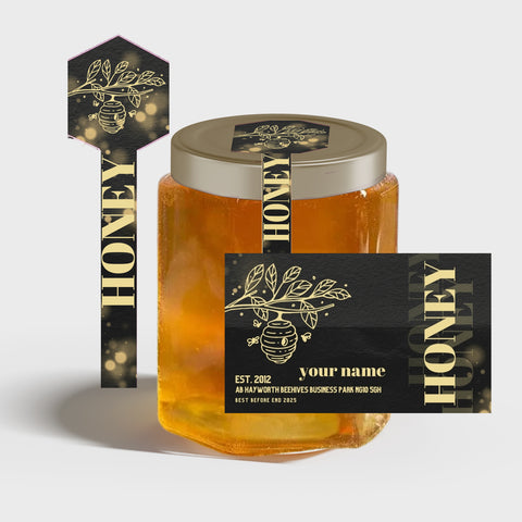 Tamper Evident Honey Label Design 43