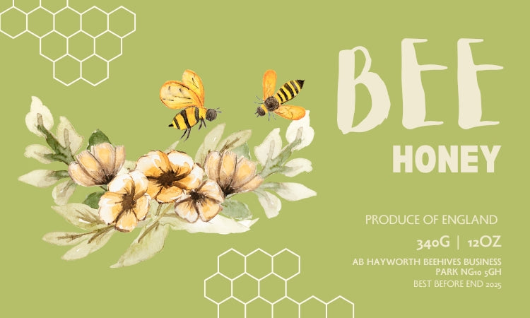 Honey Label Design 121 – Simon The Beekeeper