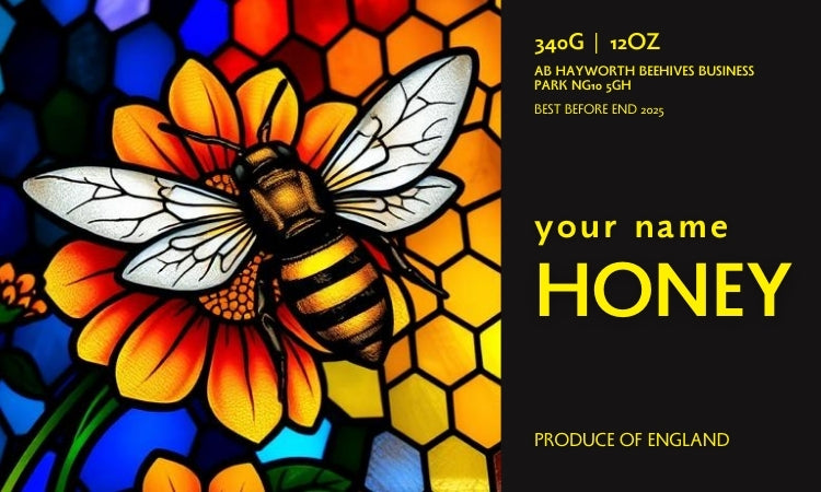 Honey Label Design 152 – Simon The Beekeeper