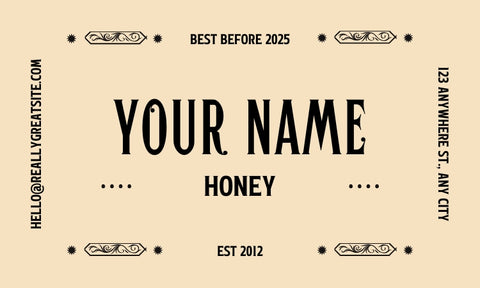 Honey Label Design 211