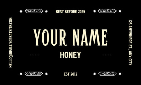 Honey Label Design 212
