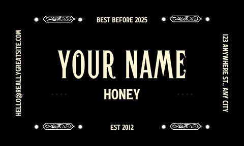 Honey Label Design 212