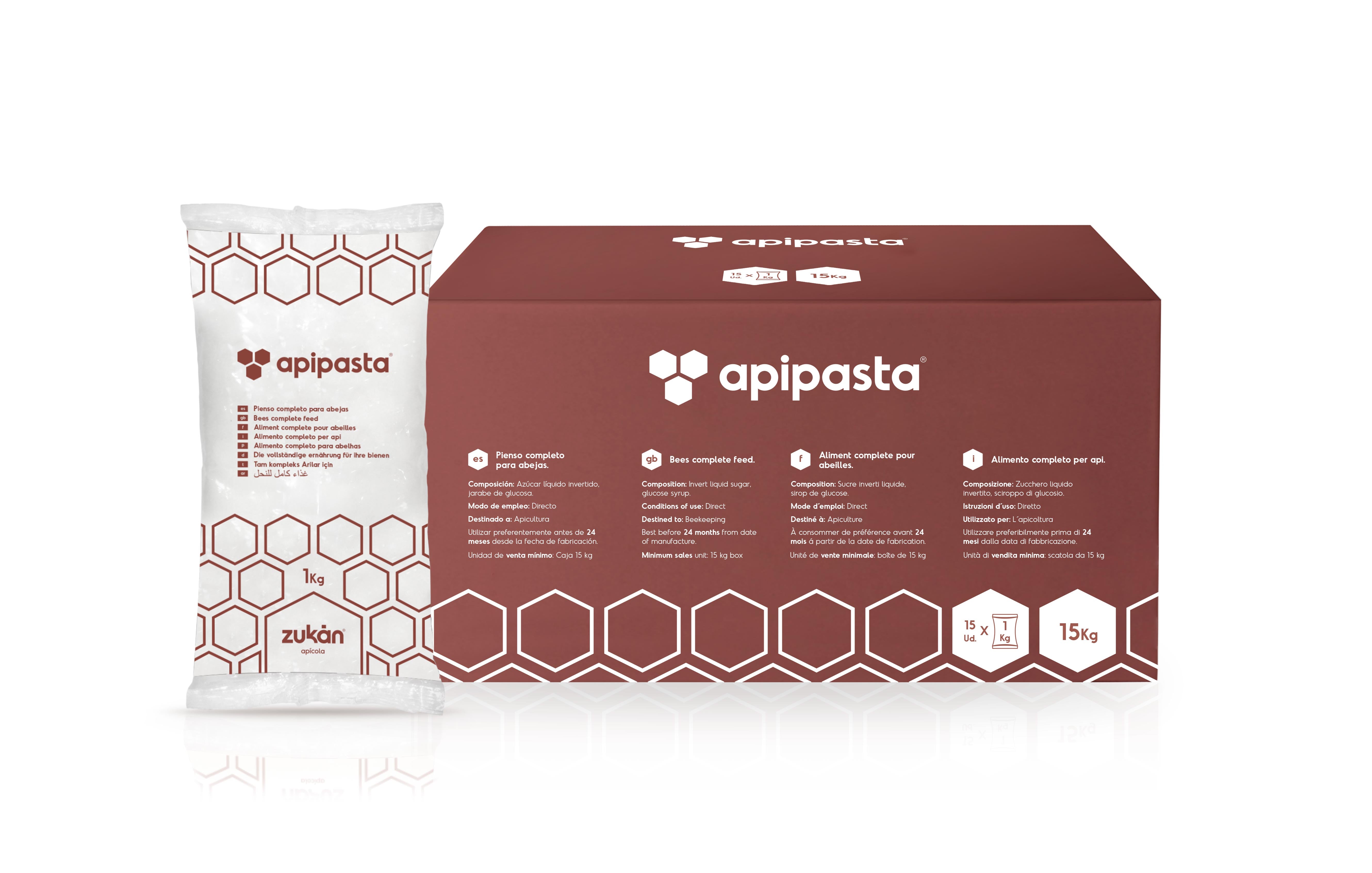 Apipasta 195kg – 13 x 15kg Boxes (15 x 1kg packs per box) – Simon The ...