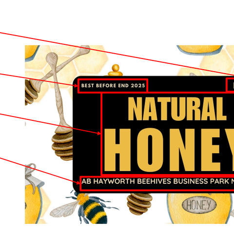 Honey Label Design 128