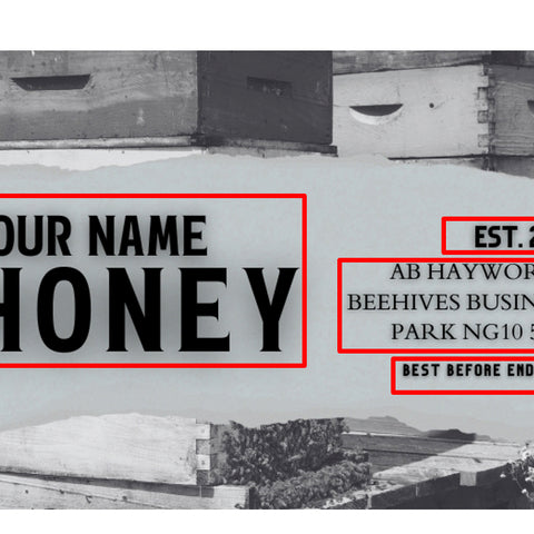 Honey Label Design 132
