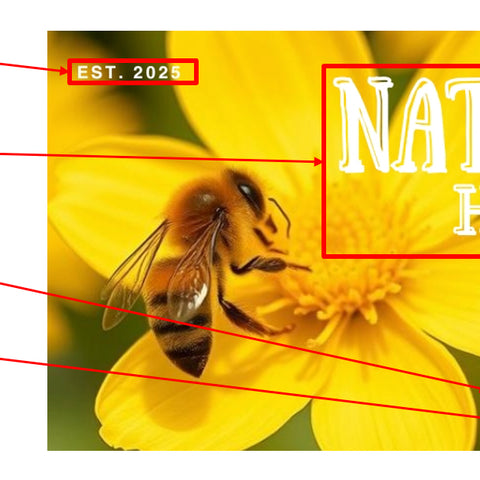 Honey Label Design 140