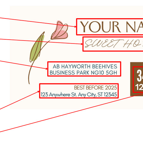 Honey Label Design 185