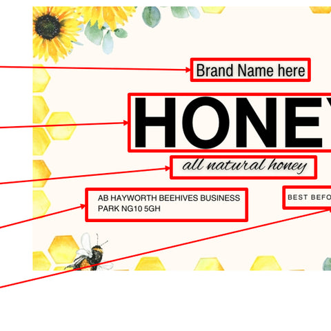 Honey Label Design 204