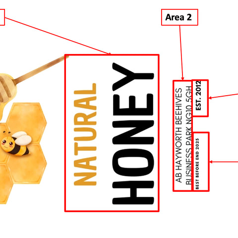 Honey Label Design 168