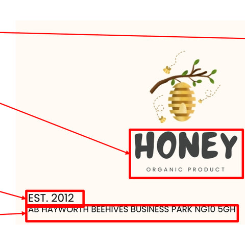 Honey Label Design 190