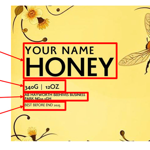 Honey Label Design 195