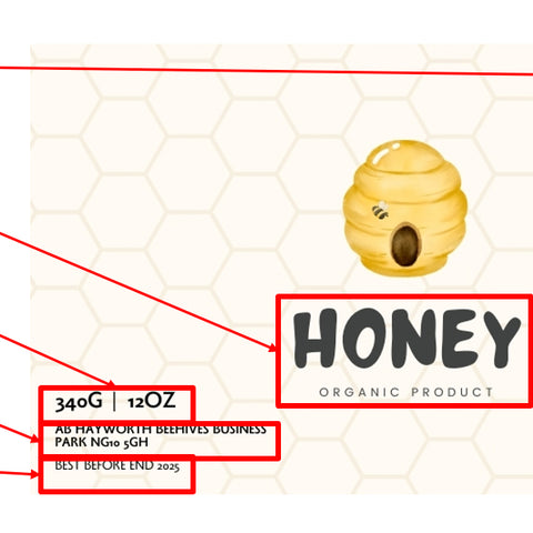 Honey Label Design 208