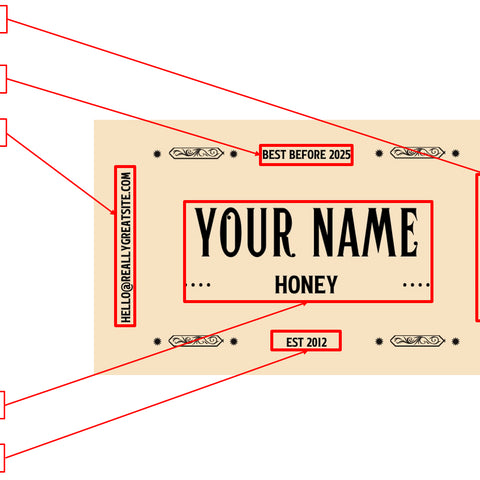 Honey Label Design 211