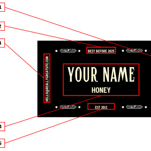 Honey Label Design 212