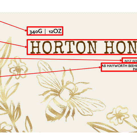 Honey Label Design 213