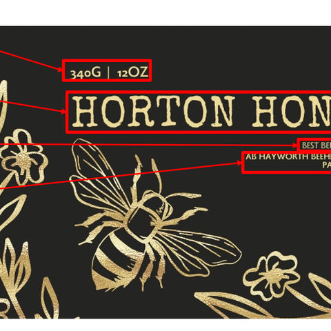 Honey Label Design 214