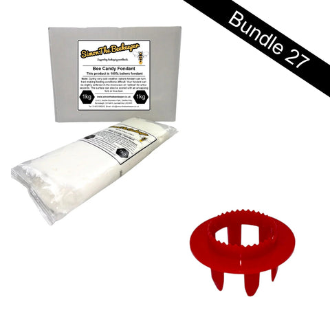 Bundle 27 - Simon The Beekeeper 12 x 1kg Fondant + Fondant Aid