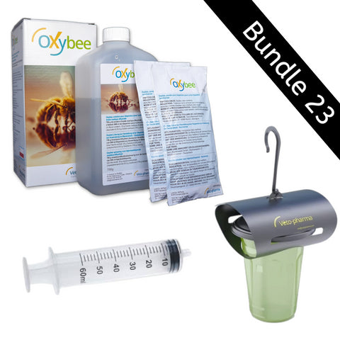 Bundle 23 Oxybee Varroa Treatment with Syringe + Vespa Catch Asian Hornet Trap