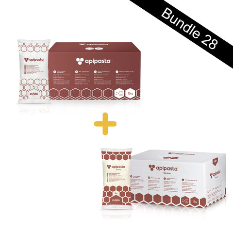 Bundle 28 - The Feeding Bundle - Box of Apipasta  (15 x 1kg) + Box of Vitamins (15 x 1kg)