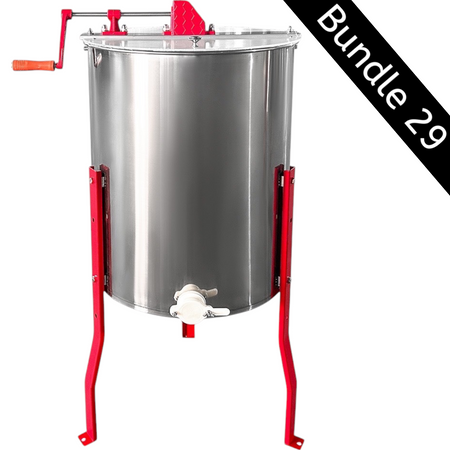 Bundle 29 9-Frame Radial Manual Honey Extractor