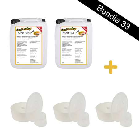 Bundle 33 - Hive Alive 10L Syrup x 2 + 3 x 2L Rapid Feeders