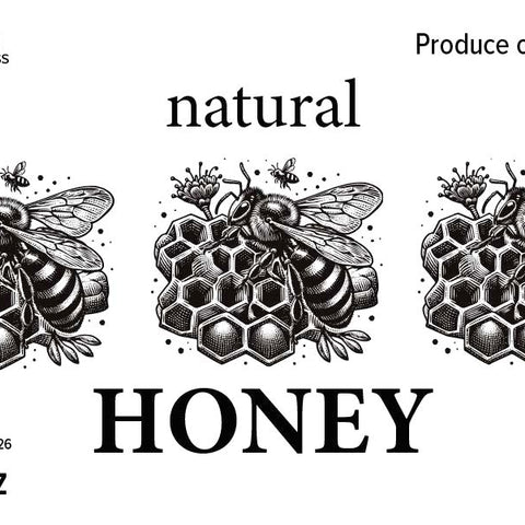 Clear Honey Label Design 12