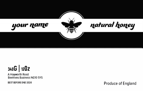 Clear Honey Label Design 1